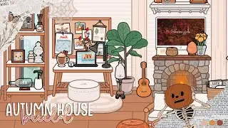 Aesthetic Autumn House Build 🍂 | *with voice* | Toca Boca