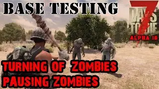 7 Days To Die | Turning Off Zombie A.I. | Debug Mode | Pausing Zombies