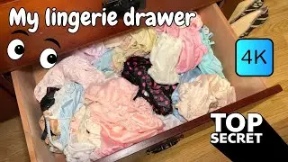 [4K] My lingerie drawer | All pretty panties inside | THE TOP SECRET COLLECTION