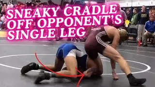 Counter a Single Leg with a Sneaky Cradle - Michael Trasso