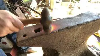 Forging a Planter Stake - Pot plant Blacksmithing