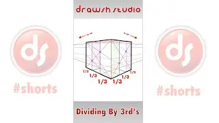 Fun and Quick Drawing Method For Dividing By Thirds #shorts