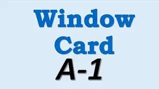 Window Card A-1 (with answer)