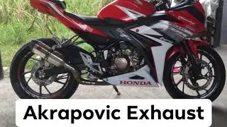 Honda CBR150r akrapvic installation & sound check