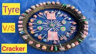 Diwali Cracker v/s Bike Tyre Power Testing #ramcharan110