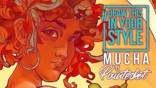Alfons Mucha || #drawthisinyourstyle classic || Painterkot