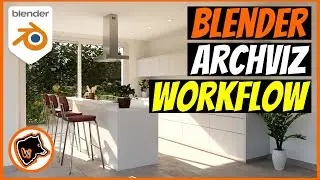 BLENDER ARCHVIZ: create a KITCHEN with ARCHIPACK PRO and other GREAT ADDONS