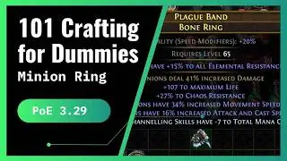PoE - 101 Crafting for Dummies - Minion Ring