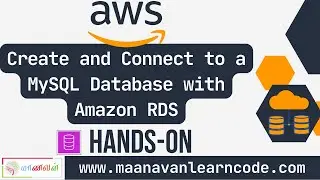 AWS - Create and Connect to a MySQL Database with Amazon RDS | Hands-on | AWS Tamil Tutorial