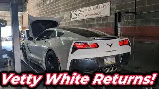 Adding a Dual Mode Exhaust to a NON-Dual Mode C7! Vetty White Returns!