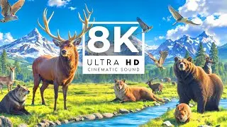 ULTIMATE WILD ANIMALS 8K ULTRA HD 60FPS | with Catchy Cinematic Music (color dynamic)