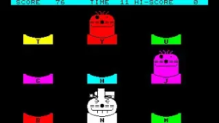 Sharp MZ-700 Game: Mole Attack (1982 HAL Laboratory) PCG version