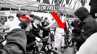 MY BEST FRIEND WON A BIKE FROM DOING WHEELIES?🤔😦