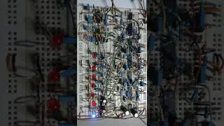 VOCODER, seven bands on breadboard #analogsynthesizer #modularsynth #synthesizer #vocoder