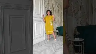 Платье "бохо" с белой надписью