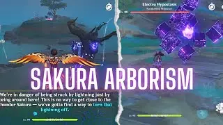 [Genshin Impact] Sakura Arborism Full Quest Remove The Juvenile Antics Left on the Thunder Sakura