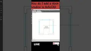How to draw a door in AutoCAD floor plan. 2023
