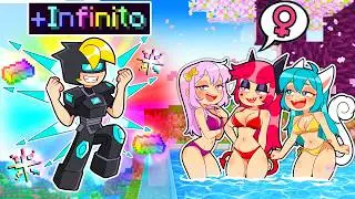 Uso l'armatura DELL'INFINITO contro la Piscina delle RAGAZZE Su Minecraft!
