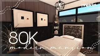 80K ONE-STORY MODERN MANSION (NO-GAMEPASS) | BLOXBURG HOUSE BUILD