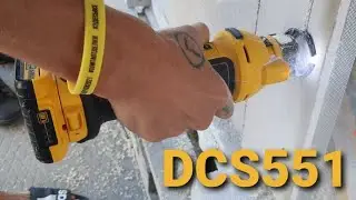 DCS551экспресс обзор аккумуляторного фрезера по гипсокартону