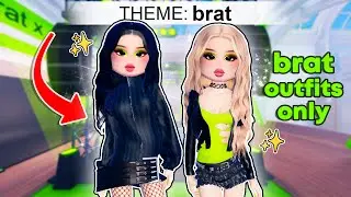 Doing BRAT THEME for EVERY ROUND in DRESS to IMPRESS!