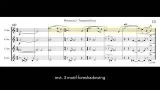 Saxophone Quartet mvt. 2 (2022) | Sibelius / NotePerformer