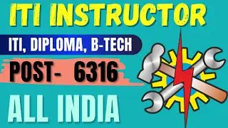 ITI Instructor Recruitment 2021 || Uttar Pradesh ITI instructor vacancy 2021, Post- 6316