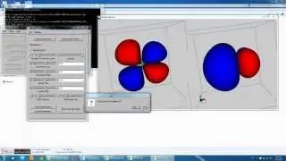 FLTK / VTK demo: Visualize Molecules and Molecular Orbitals (orbital HOMO LUMO, formaldehyde)