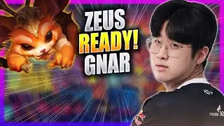 ZEUS IS READY TO PLAY GNAR! - T1 Zeus Plays Gnar TOP vs Renekton! | Season 2023