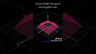Recursive Mathematics Art: Golden Ratio Square Based Pyramid Build 