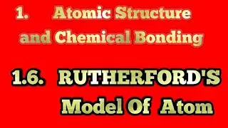 rutherford's model of an atom.