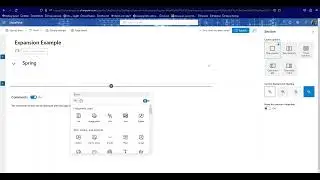 Demonstration on how to Expand and Collapse a section on a modern page.