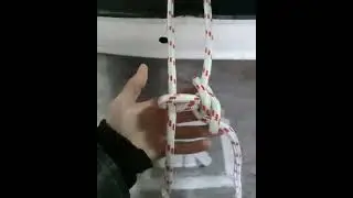 A KNOT to descend and take the rope with you, from a fireman🔥🔥🔥