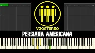 Soda Stereo ➡ Persiana Americana 🎹 Partitura Piano Tutorial FÁCIL