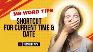 word tips for current date and time