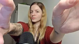 ASMR - intense mouth sounds with hand sounds and fabric scratching  - relaxing for background