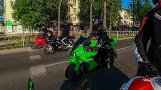 Катнули с парнями по городу 😁✊🏻🔴⚫️🟢#NikcS1000RR