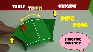 Origami  Tennis game Ping Pong / Paper Table Tennis shooting game toy - Ping Pong