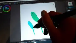 Trying Medi paint software for digital art!(let's create art)