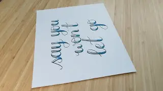 Faux Calligraphy with Blending Tutorial - Lettering Learnings