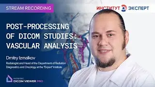 Post-processing of DICOM studies: vascular analysis