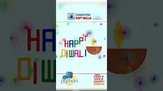 Happy Diwali 2023 wishes using Python Turtle Graphics, Wishing Happy Diwali status using Python Code