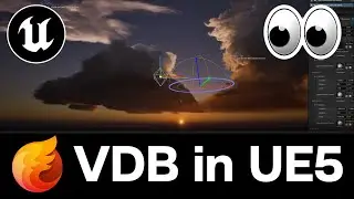 Real-time 'Cloudscaping' in Unreal Engine 5.3 using EmberGen VDB clouds