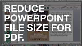 Reduce PowerPoint size for PDF