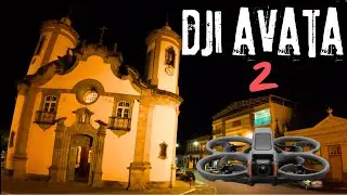 Dji Avata 2 - 1º Voo Noturno em LOCAL ESCURO