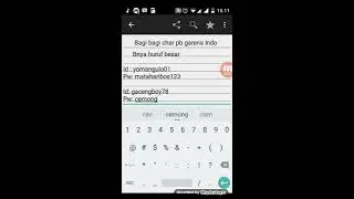 GM Bagi Bagi Char PB GARENA 2017