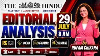 Hindu Editorial Analysis | 29 July 2026 | RC, Vocab, Skimming, Descriptive | Rupam Chikara Ma'am