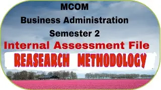 Reasearch Methodology MCOM I.A.F. S-2