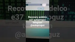 recovery Delphi Acdelco e37 Восстановление Acdelco e37 bdm boot.