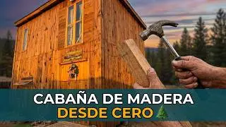 CONSTRUCCIÓN DE UNA CABAÑA🌲 DE MADERA DESDE CERO🛠️